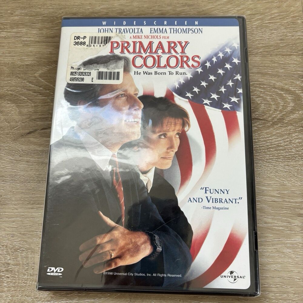 Primary Colors dvd 1998 john travolta widescreen comedy drama movie region 1